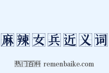 麻辣女兵近义词是什么意思的图片